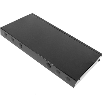 Patch Panel de fibra Óptica 1U negro de 24 FC