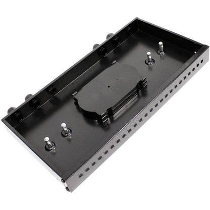 Patch Panel de fibra Óptica 1U negro de 24 FC