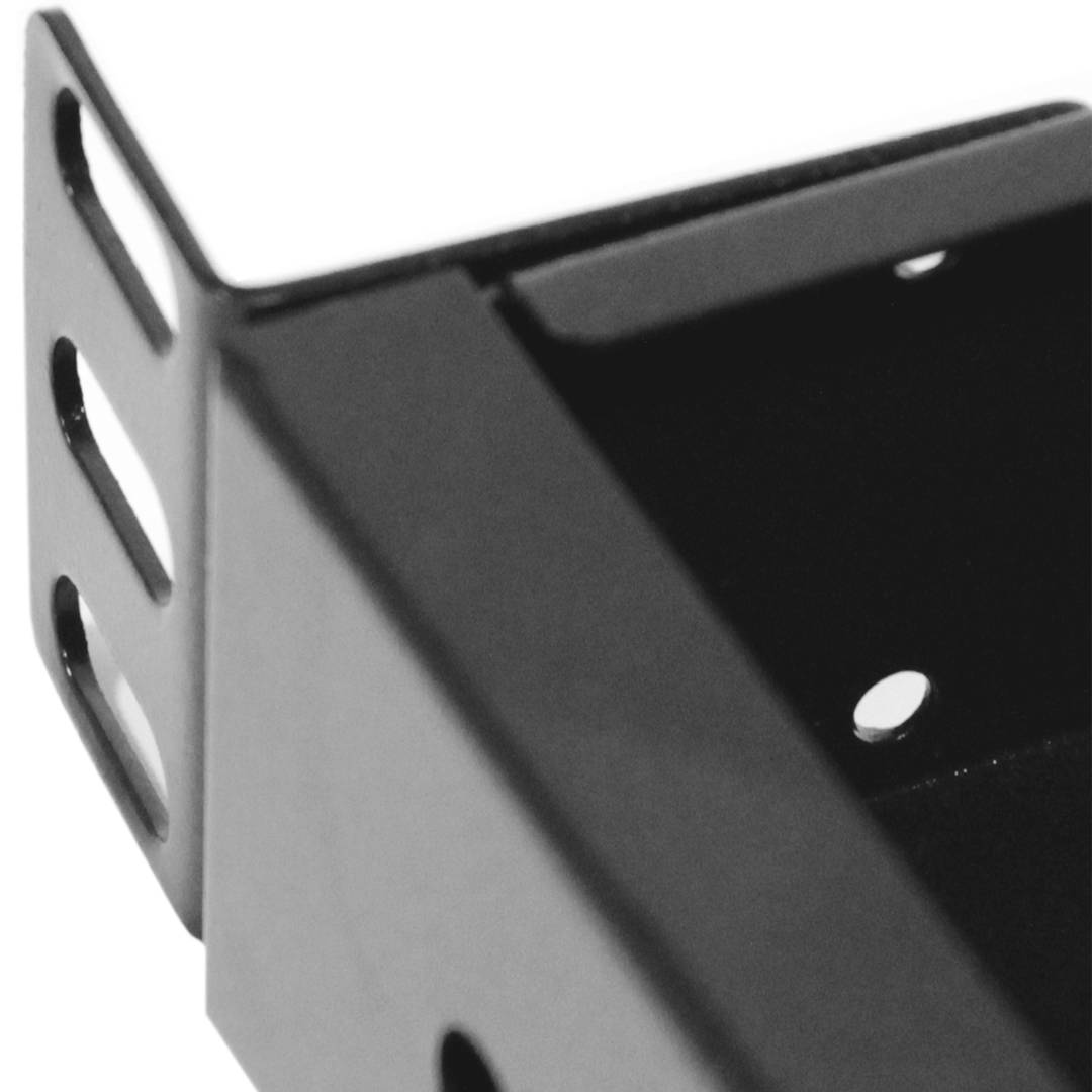 Patch Panel de fibra Óptica 1U negro de 24 FC