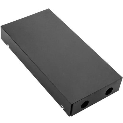 Caja de terminales de fibra óptica metálica negro de 12 FC