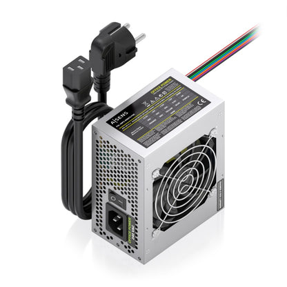AISENS Fuente Alimentacion SFX 500W con Cable de Alimentacion OEM, Plata