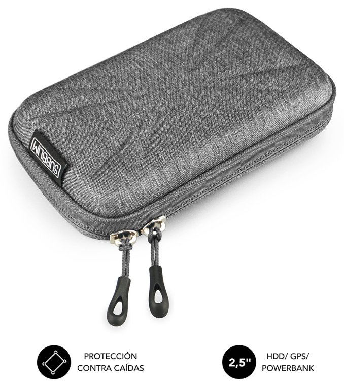 SUBBLIM Funda Disco Duro HDD Business Case 2,5' Grey