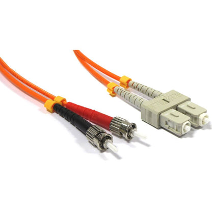 Cable de fibra óptica ST a SC multimodo duplex 50/125 de 1 m
