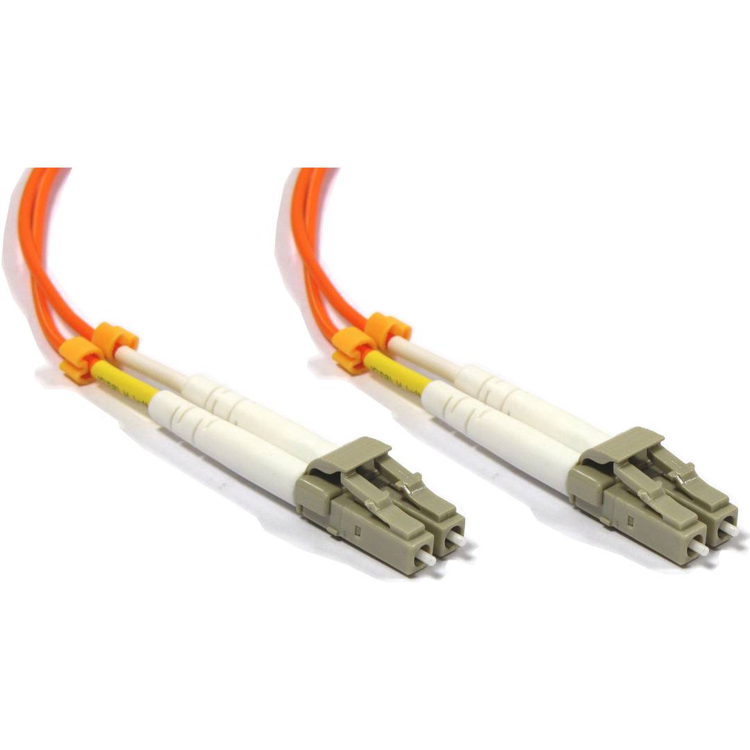 Cable de fibra óptica LC a LC multimodo duplex 50/125 de 2 m