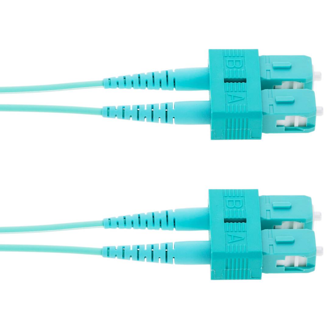 Cable OM3 de fibra óptica SC a SC multimodo duplex 50/125 de 3m