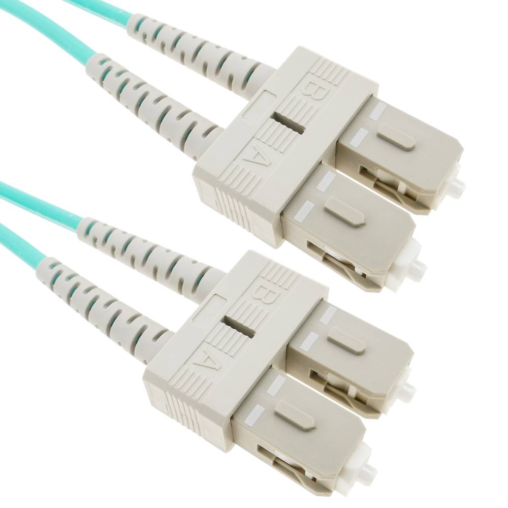 Cable OM3 de fibra óptica SC a SC multimodo duplex 50/125 de 10m
