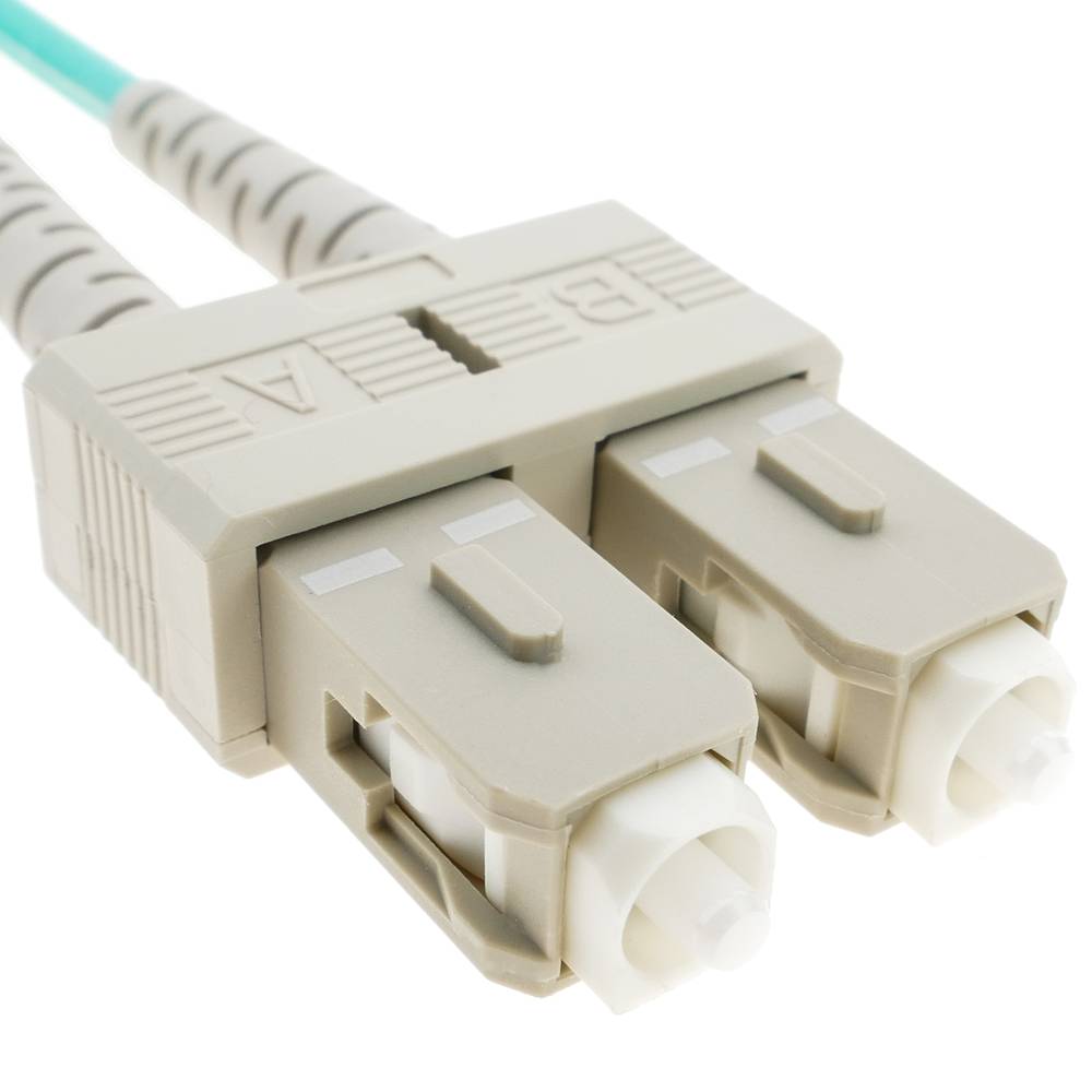 Cable OM3 de fibra óptica SC a SC multimodo duplex 50/125 de 10m