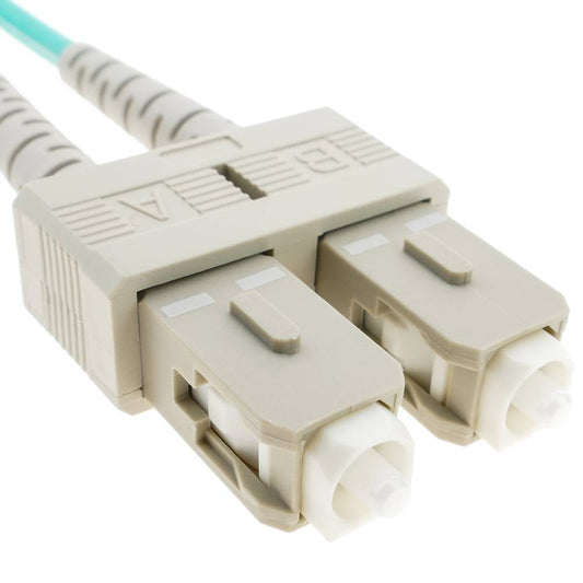 Cable OM3 de fibra óptica SC a SC multimodo duplex 50/125 de 10m