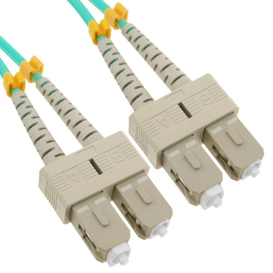 Cable OM3 de fibra óptica SC a SC multimodo duplex 50/125 de 20m
