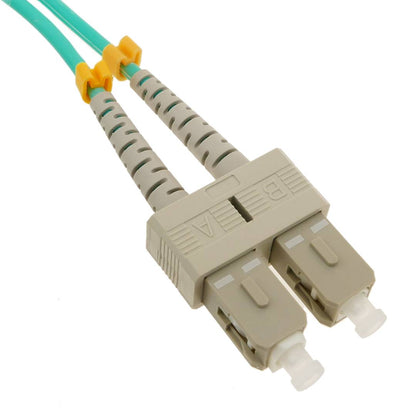 Cable OM3 de fibra óptica SC a SC multimodo duplex 50/125 de 25m