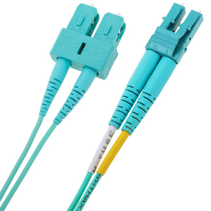 Cable OM3 de fibra óptica LC a SC multimodo duplex 50/125 de 15m