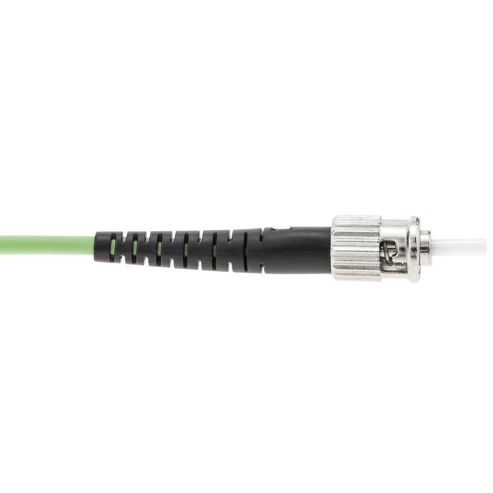 Cable de fibra óptica OM5 multimodo simplex 50µm/125µm ST/PC a ST/PC 100Gb de 2 m