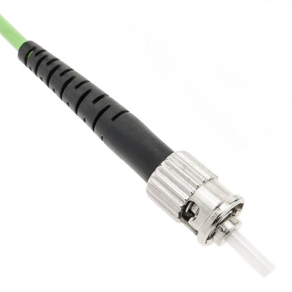 Cable de fibra óptica OM5 multimodo simplex 50µm/125µm ST/PC a ST/PC 100Gb de 20 m