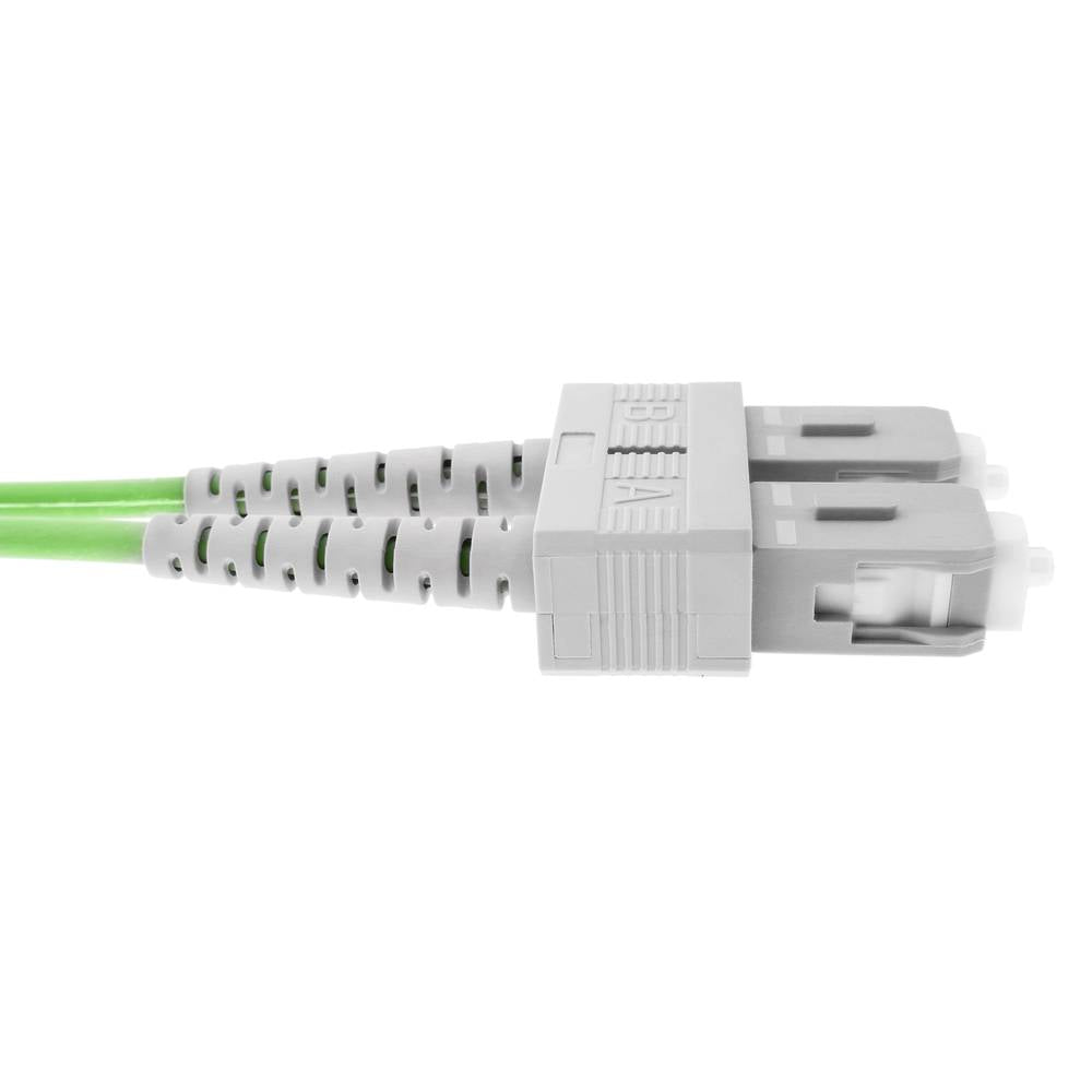 Cable de fibra óptica OM5 multimodo duplex 50µm/125µm SC/PC a SC/PC 100Gb de 50 cm