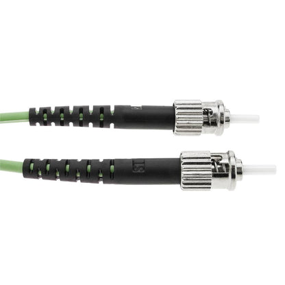 Cable de fibra óptica OM5 multimodo duplex 50µm/125µm ST/PC a ST/PC 100Gb de 2 m