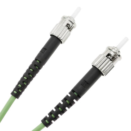 Cable de fibra óptica OM5 multimodo duplex 50µm/125µm ST/PC a ST/PC 100Gb de 2 m