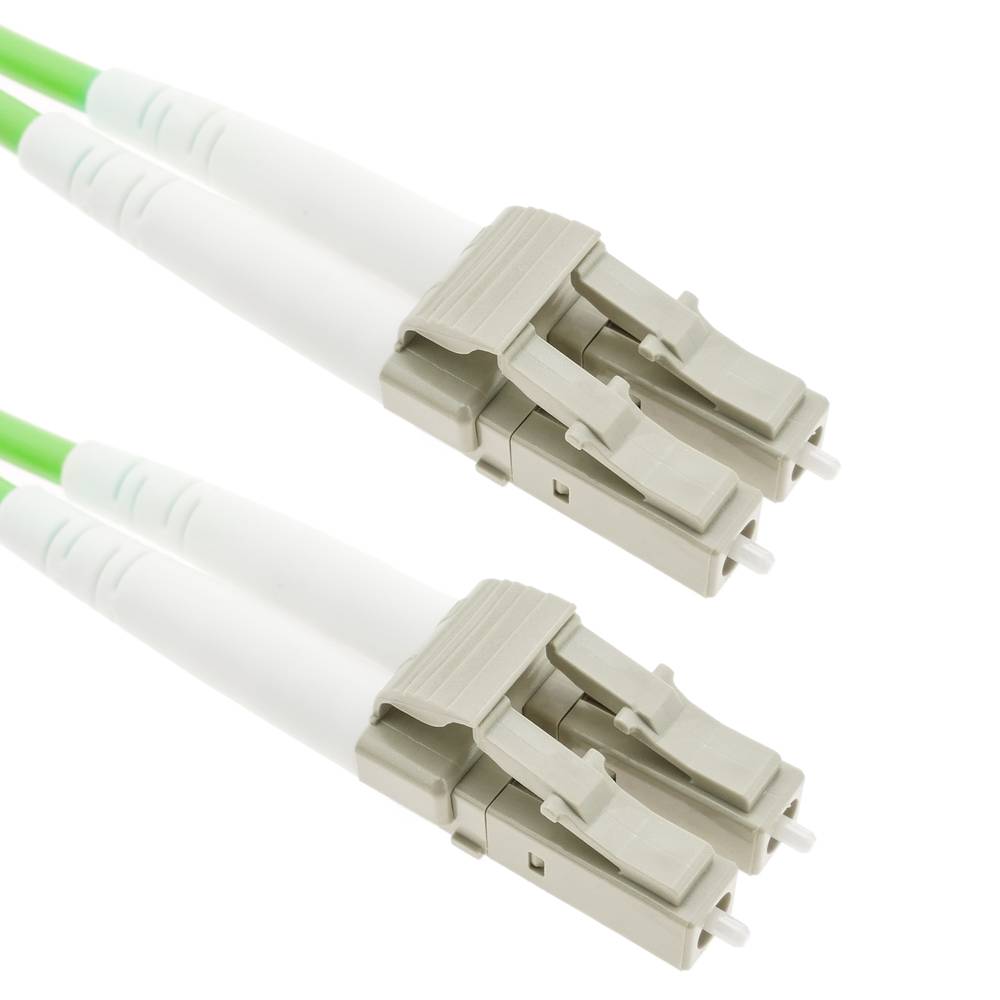 Cable de fibra óptica OM5 multimodo duplex 50µm/125µm LC/UPC a LC/UPC 100Gb de 5 m