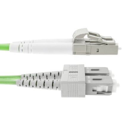 Cable de fibra óptica OM5 multimodo duplex 50µm/125µm LC/PC a SC/PC 100Gb de 50 cm