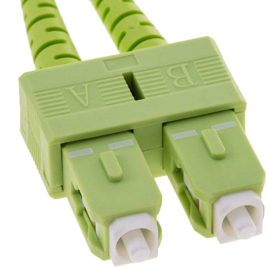 Cable de fibra óptica OM5 multimodo duplex 50µm/125µm LC/UPC a SC/UPC 100Gb de 3 m