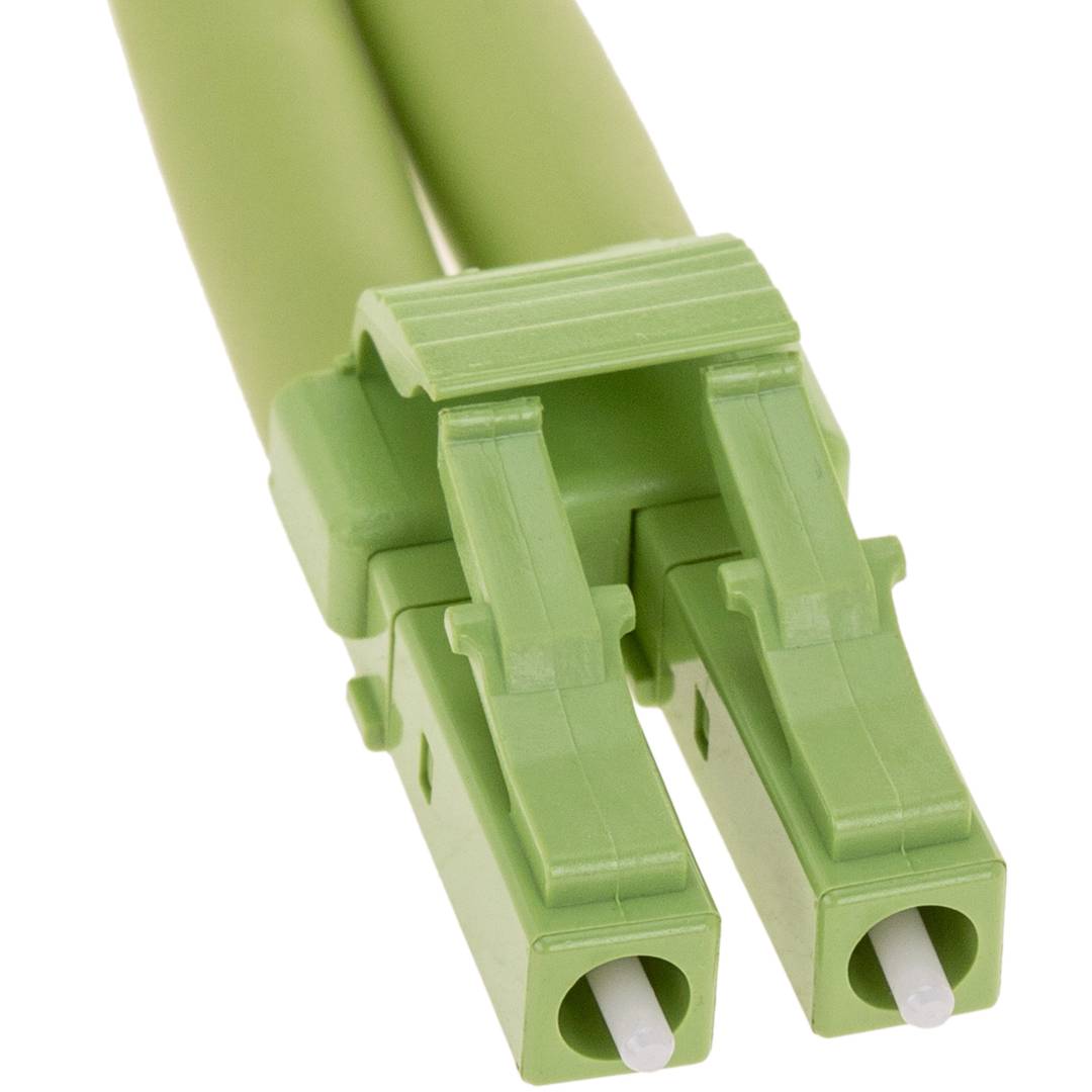 Cable de fibra óptica OM5 multimodo duplex 50µm/125µm LC/UPC a SC/UPC 100Gb de 3 m