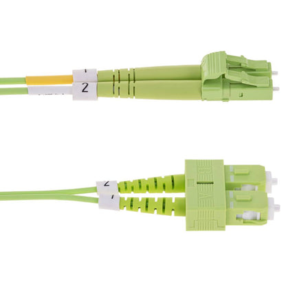 Cable de fibra óptica OM5 multimodo duplex 50µm/125µm LC/UPC a SC/UPC 100Gb de 3 m