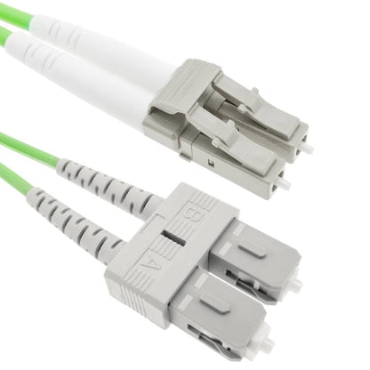 Cable de fibra óptica OM5 multimodo duplex 50µm/125µm LC/PC a SC/PC 100Gb de 5 m