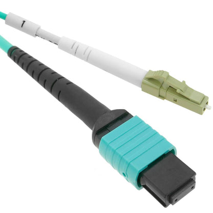 Cable Fanout de fibra óptica OM3 multimodo 50µm/125µm MTP/PC a 12 x LC/PC 10Gb de 2 m