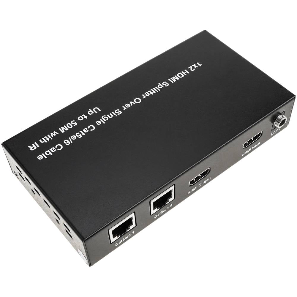 Multiplicador extensor HDMI de 2 puertos a través de cable ethernet Cat.5e hasta 50 m con IR
