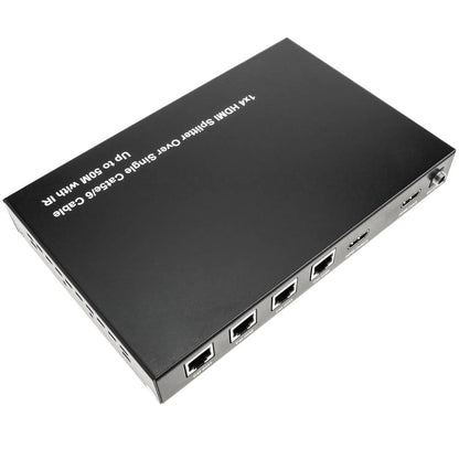 Multiplicador extensor HDMI de 4 puertos a través de cable ethernet Cat.5e hasta 50 m con IR
