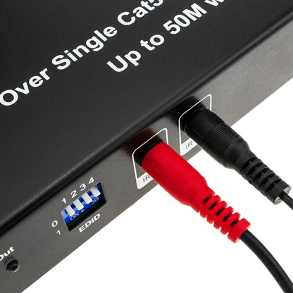 Multiplicador extensor HDMI de 4 puertos a través de cable ethernet Cat.5e hasta 50 m con IR