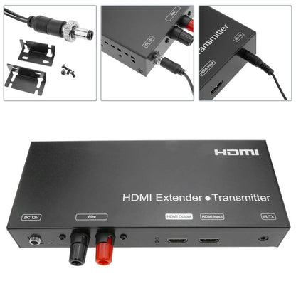 Extensor HDMI Prolongador FullHD 1080p a través de cable 2 hilos a 3800m. Módulo Transmisor