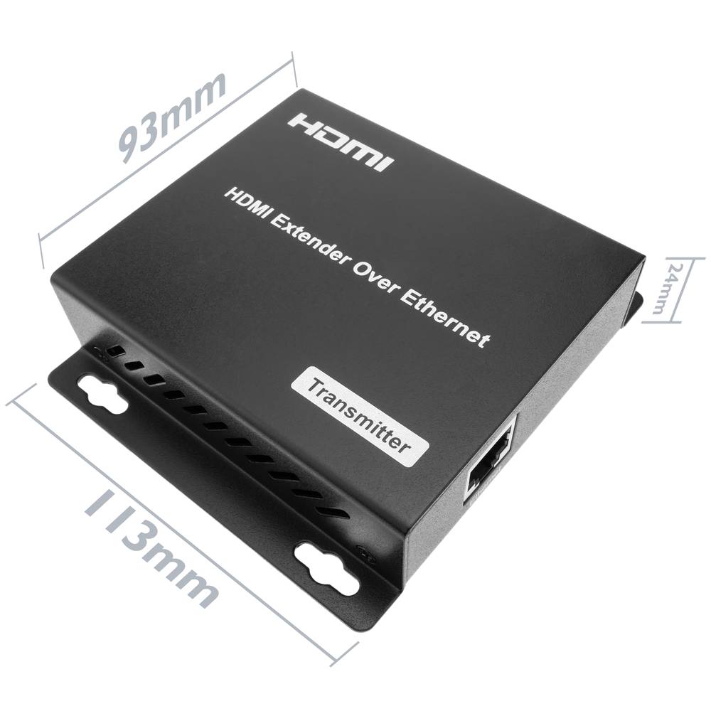 Extensor HDMI Prolongador FullHD 1080p a través de cable ethernet Cat.5e Cat.6 120m - Transmisor
