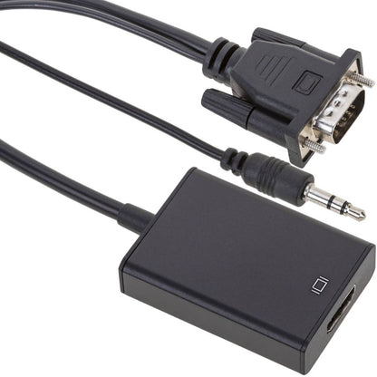 Conversor VGA a HDMI con audio y cable de alimentación USB