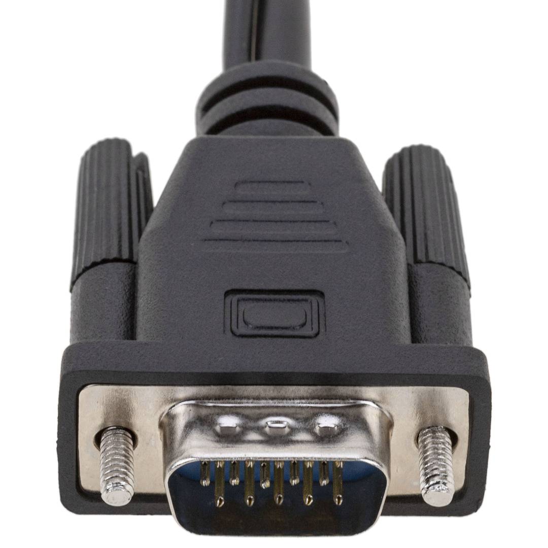 Conversor VGA a HDMI con audio y cable de alimentación USB