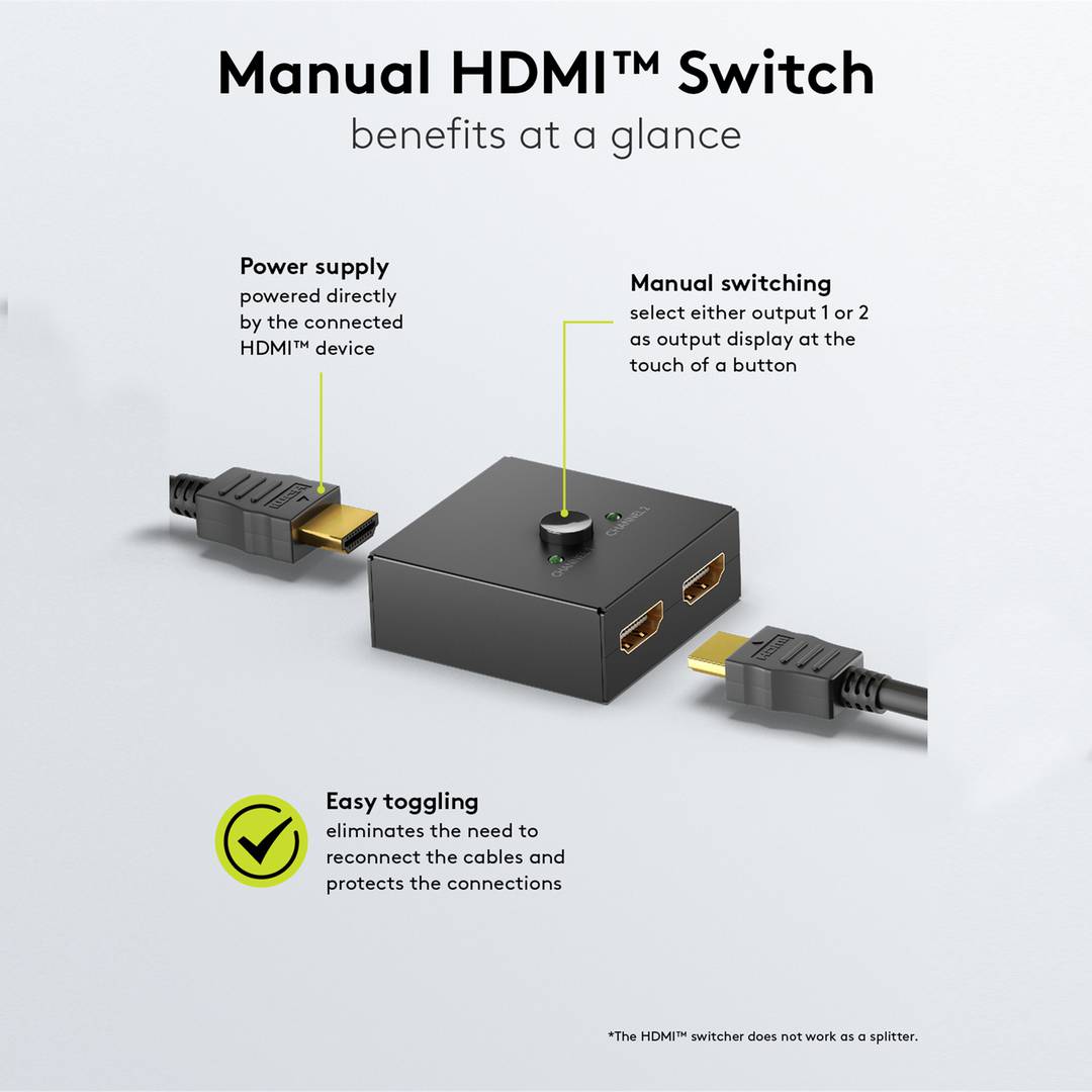Switch HDMI Bidireccional 2 puertos