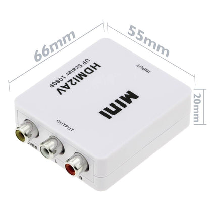 Conversor HDMI a audio y vídeo analógico RCA