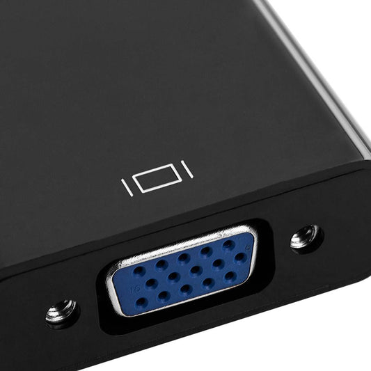 Conversor adaptador HDMI a VGA con audio minijack 10cm