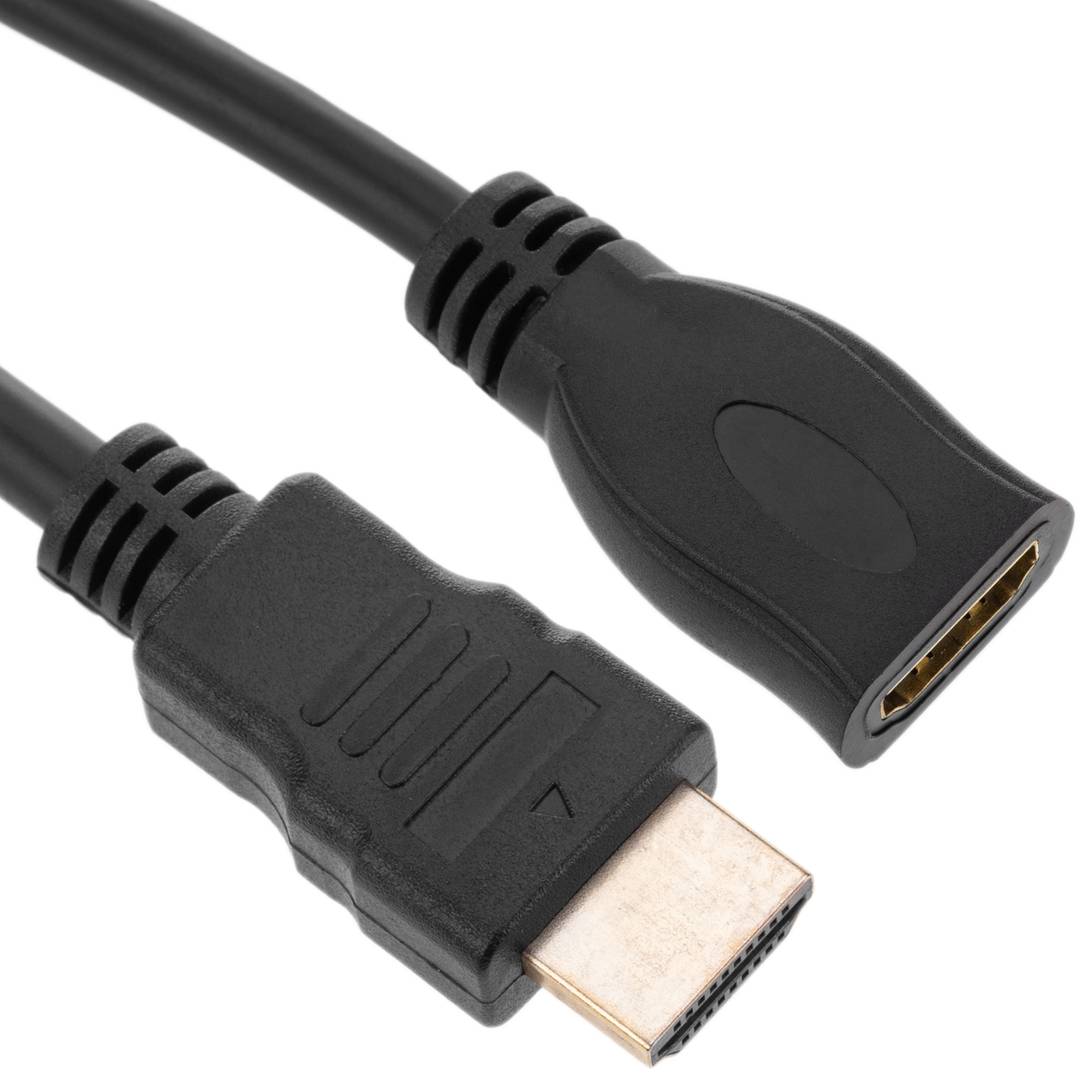Cable HDMI 1.4 tipo A de macho a hembra de 20cm
