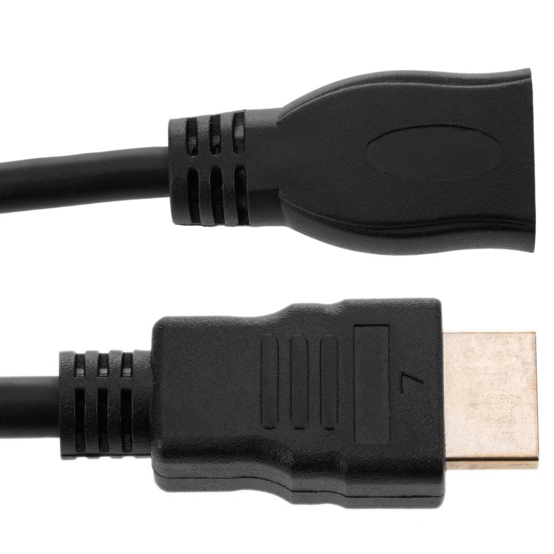 Cable HDMI 1.4 tipo A de macho a hembra de 20cm