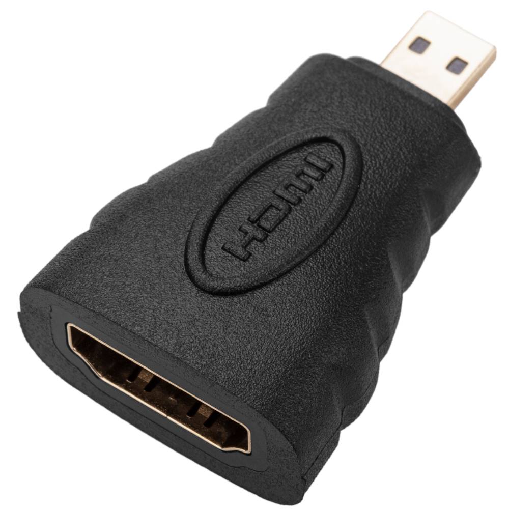 Adaptador HDMI de HDMI tipo A hembra a micro HDMI tipo D macho