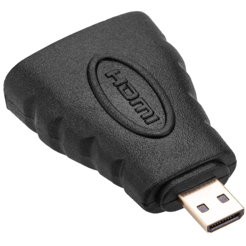 Adaptador HDMI de HDMI tipo A hembra a micro HDMI tipo D macho