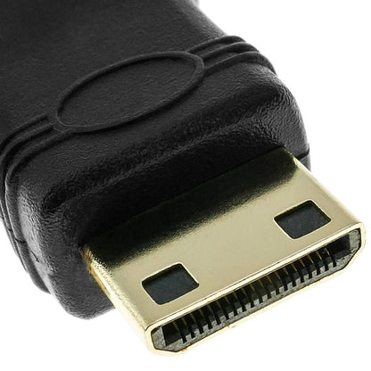 Adaptador HDMI de HDMI tipo A hembra a mini HDMI tipo C macho