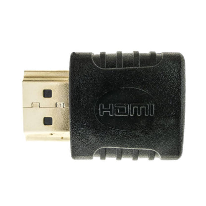 Adaptador HDMI de tipo HDMI-A macho a HDMI-A hembra acodado arriba