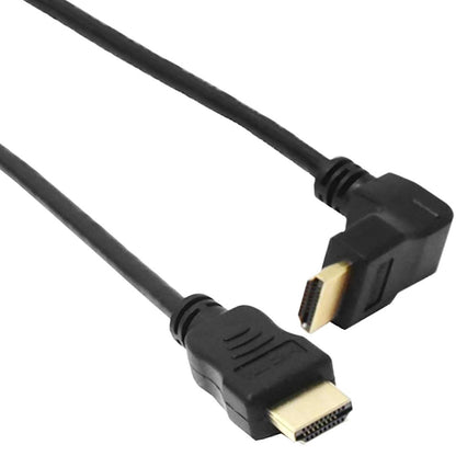 Cable HDMI de tipo HDMI-A macho a HDMI-A macho angulo izquierda 50cm