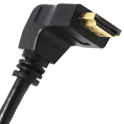 Cable HDMI de tipo HDMI-A macho a HDMI-A macho angulo izquierda 50cm