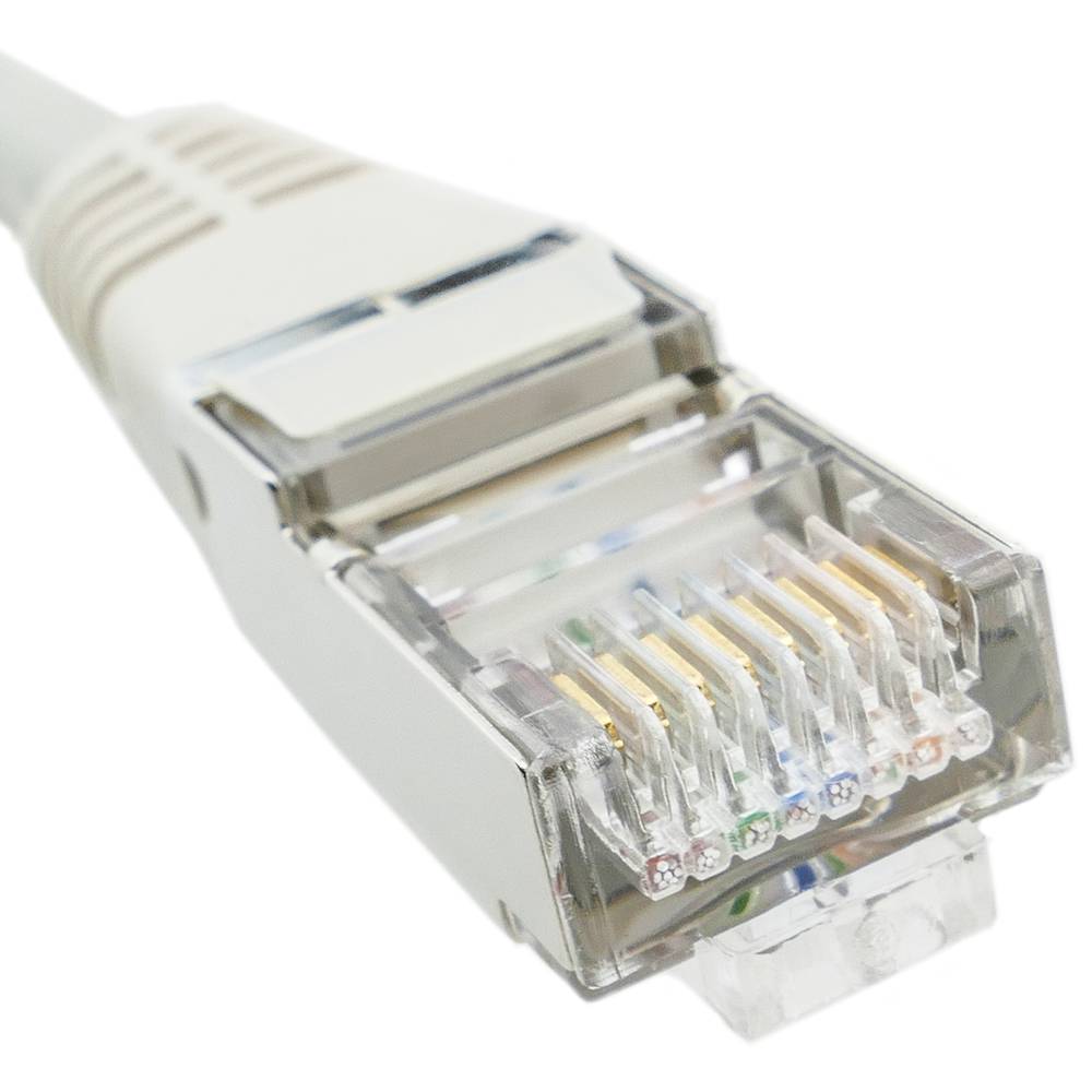 Cable de red ethernet RJ45 LSHF FTP Cat.5e gris 1m