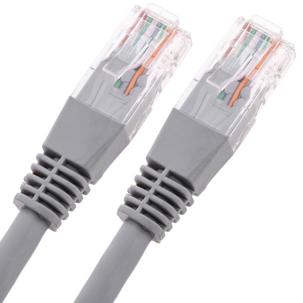 Cable de red ethernet RJ45 LSHF UTP Cat.6 gris 25 cm