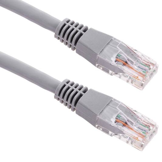 Cable de red ethernet RJ45 LSHF UTP Cat.6 gris 1 m