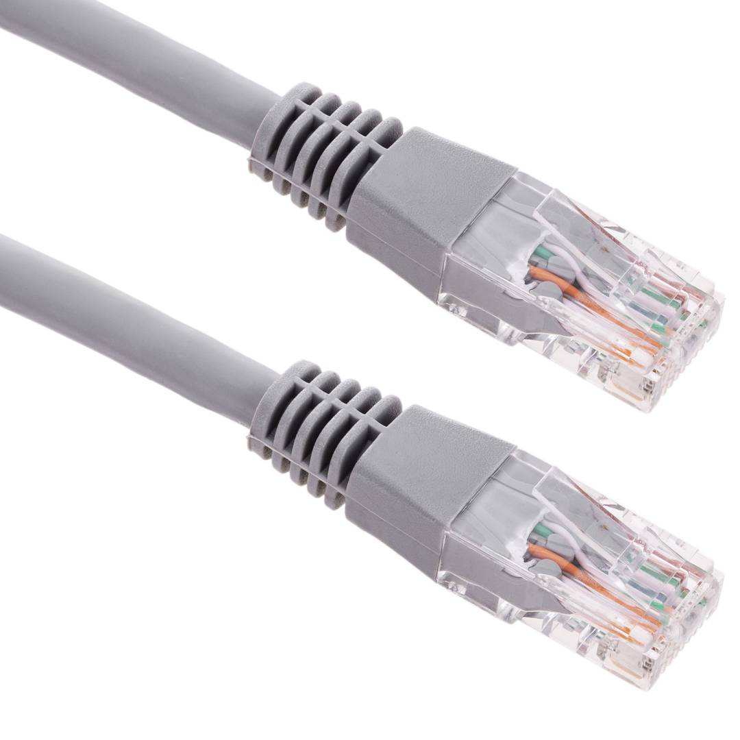 Cable de red ethernet RJ45 LSHF UTP Cat.6 gris 15 m