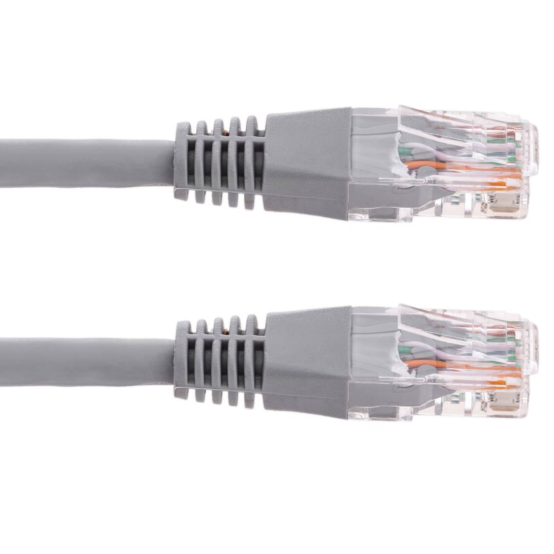 Cable de red ethernet RJ45 LSHF UTP Cat.6 gris 15 m